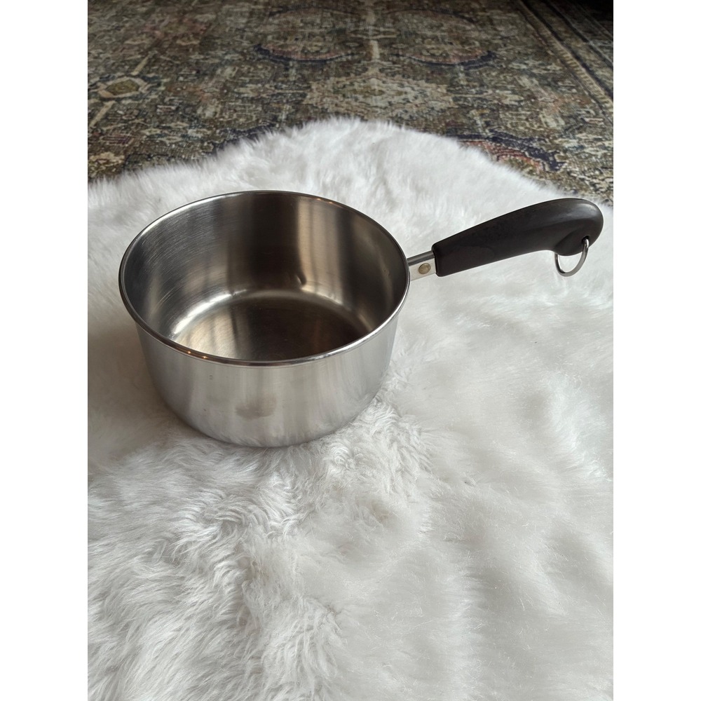 Revere Ware 1 1/2 Qt Saucepan Stainless Steel Handle‎ Small Pot NO LID VGUC